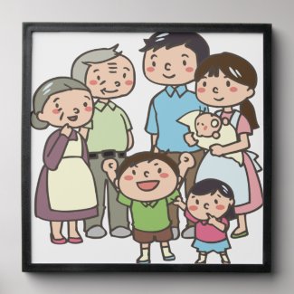 Family Peel And Stick Photo Tile