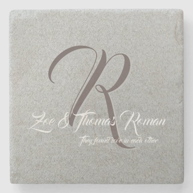 Family personal marble coaster (Front)