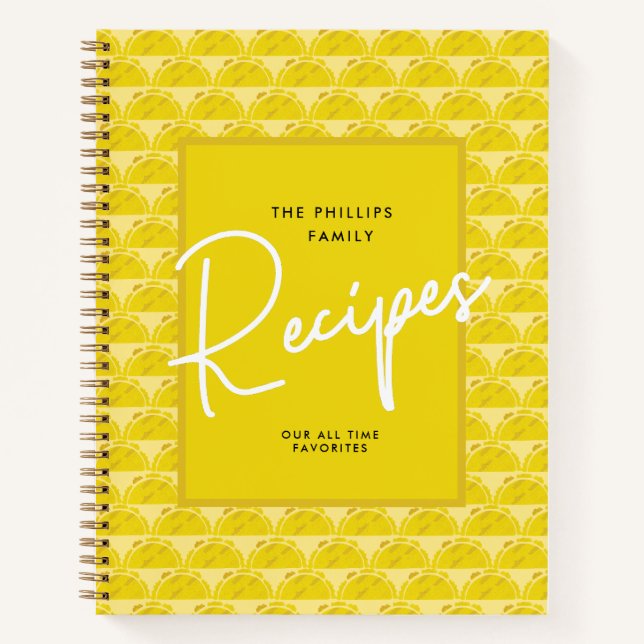 Family Personalize Name Recipe Book (Front)