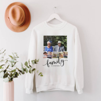 Family  Personalized 6 Photo Family Collage Sweatshirt by FancyShmancyPrints at Zazzle