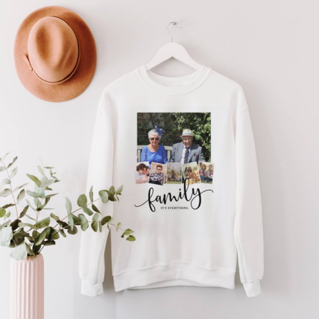Family, Personalized 6 Photo Family Collage Sweatshirt (Creator Uploaded)