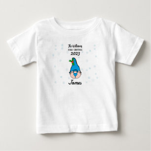 Family Personalized Baby Boy Gnome T-Shirt