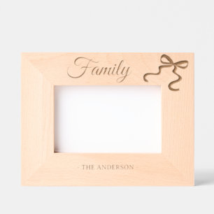 Family Personalized name bow wood frame