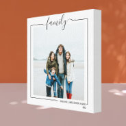 Family Personalized Photo And Text Typography Canvas Print at Zazzle
