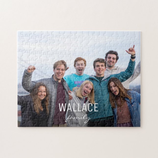Family Personalized Photo Jigsaw Puzzle (Horizontal)
