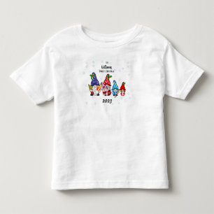 Family Personalized Toddler Family Gnome girl baby T-shirt