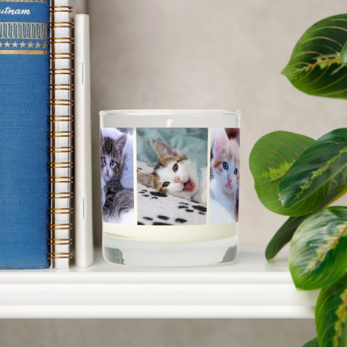 Family Pet 6 Photo Collage Scented Candle