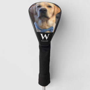 Family Pet Dog Photo Monogram Name Golf Head Cover