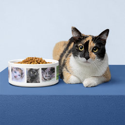 Family Pet Photo Collage Bowl