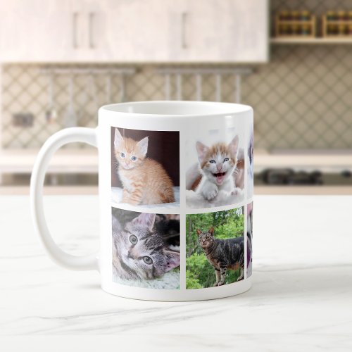 Family Pet Photo Collage Coffee Mug