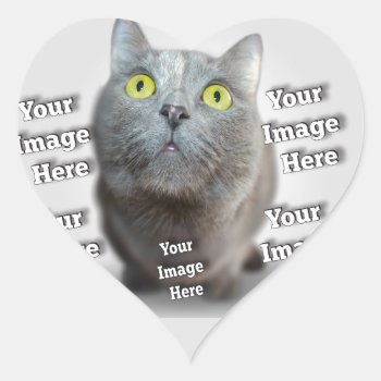 Family Pet Photo Fab Cool Amazing Heart Sticker by Zazzimsical at Zazzle