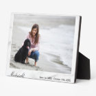 Family Pet Photo Memorial Keepsake White Marble