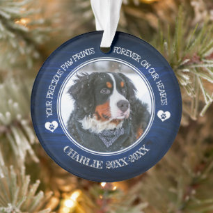 Family Pet Photo Memorial Ornament