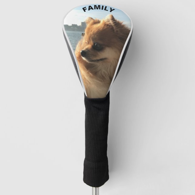 Family Pet Photo Personalize  Golf Head Cover (Front)