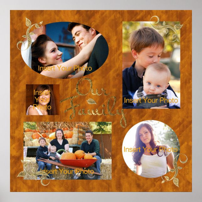 Family Photo Album Collage Poster (Front)
