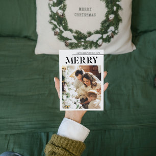 Family Photo And Merry Happy Holidays