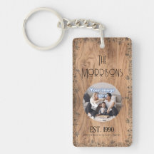 Family Photo and Name | Your Funny Quote | Rustic
