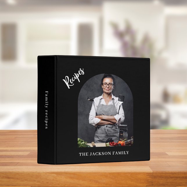 Family photo arch recipe cookbook 3 ring binder (Creator Uploaded)