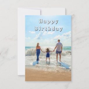 Family Photo Birthday Card Customizable