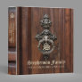 Family Photo Book Scrapbook Vintage Antique Wood 3 Ring Binder