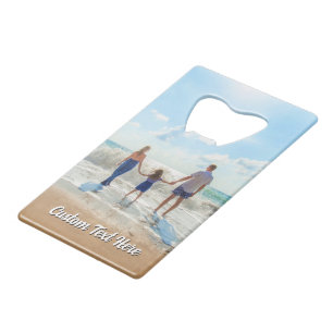 Family Photo Bottle Opener Personalized Text