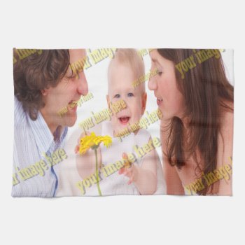 Family Photo Budget Special Cool Kitchen Towel by Zazzimsical at Zazzle