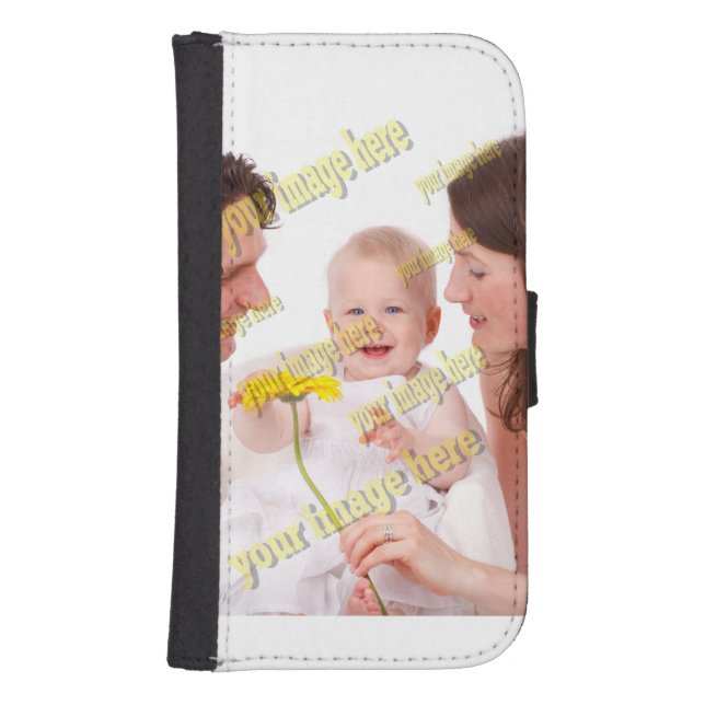 Family Photo Budget Special Cool Samsung Galaxy Wallet Case (Front)