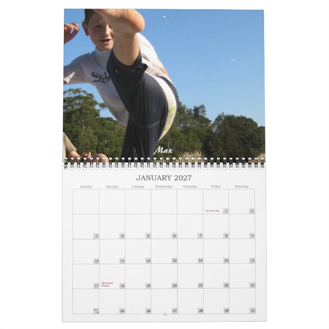 Family Photo Calendar (Jan 2027)