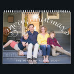 Family Photo Calendar 2023 Merry Christmas<br><div class="desc">Family photo calendar 2023 Merry Christmas is template and all you have to do is add your photos. You can also change calendar style - there are 16 styles like classic frameless, grid or squares, large numbers, for kids... You can also choose wire color, there are different options like white,...</div>