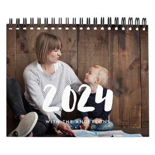Family photo calendar 2024