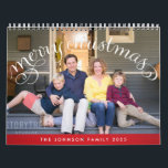 Family Photo Calendar 2025 Merry Christmas<br><div class="desc">Celebrate every month with your favorite memories! Our 2025 Family Photo Calendar adds a personal touch to your home or makes the perfect Christmas gift. Add your photos and share love all year long. A heartfelt way to say Merry Christmas and cherish family moments!</div>
