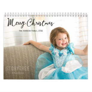 Family Photo Calendar With Christmas Greetings