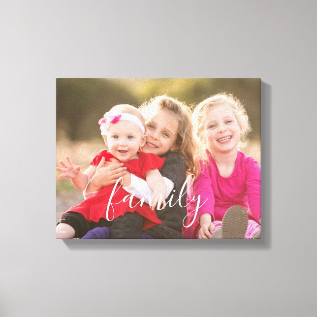 Family Photo Canvas Print (Front)