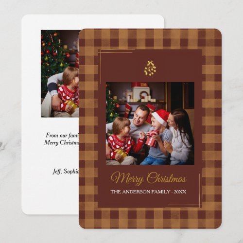 Family Photo Christmas Card