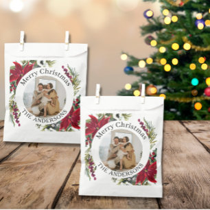 Family Photo Christmas Favor Bag