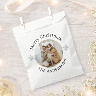 Family Photo Christmas Favor Bag