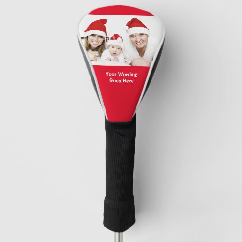 Family photo christmas holiday special message golf head cover