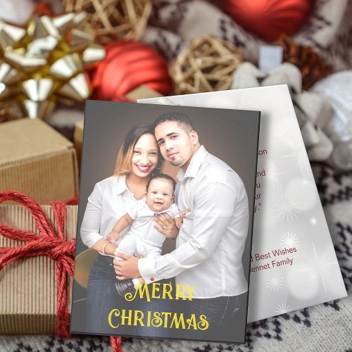 Family Photo Christmas Season Greeting Holiday Card