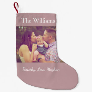 Family Photo Christmas Small Christmas Stocking