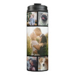Family Photo Collage 11 Custom Pictures | Black Thermal Tumbler Family Photo Collage 11 Custom Pictures | Black Thermal Tumbler