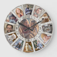Family Photo Collage 13 Farmhouse Wood Custom Easy
