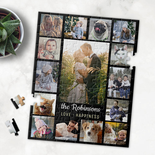 Personalized Puzzle with Family Pictures - 40th Anniversary Gifts for Parents