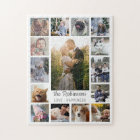 Family Photo Collage 15 Pictures + Name White Easy