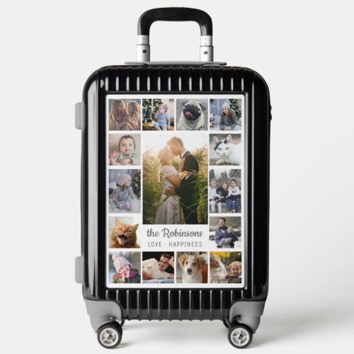 Family Photo Collage 15 Pictures  Name White Easy Luggage
