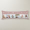 FAMILY Photo Collage 6 Picture Pink Body Pillow