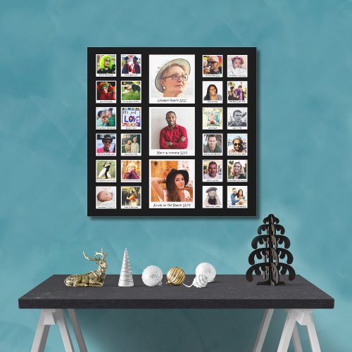 Family Photo Collage Canvas Print