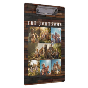 Family Photo Collage Clipboard
