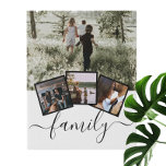 Family Photo Collage Custom Personalized Faux Canvas Print<br><div class="desc">Family Photo Collage Custom Personalized created by you personalized wall art - Faux Wrapped Canvas Print from Ricaso</div>