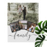 Family Photo Collage Custom Personalized Faux Canvas Print