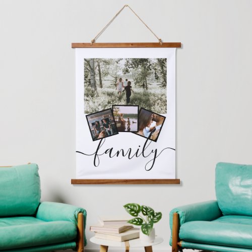 Family Photo Collage Custom Personalized Hanging Tapestry